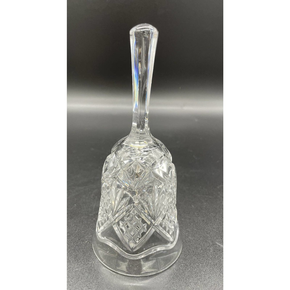 Vintage Royal Crystal Rock RCR Hand Cut Lead Crystal Bell Made in Italy